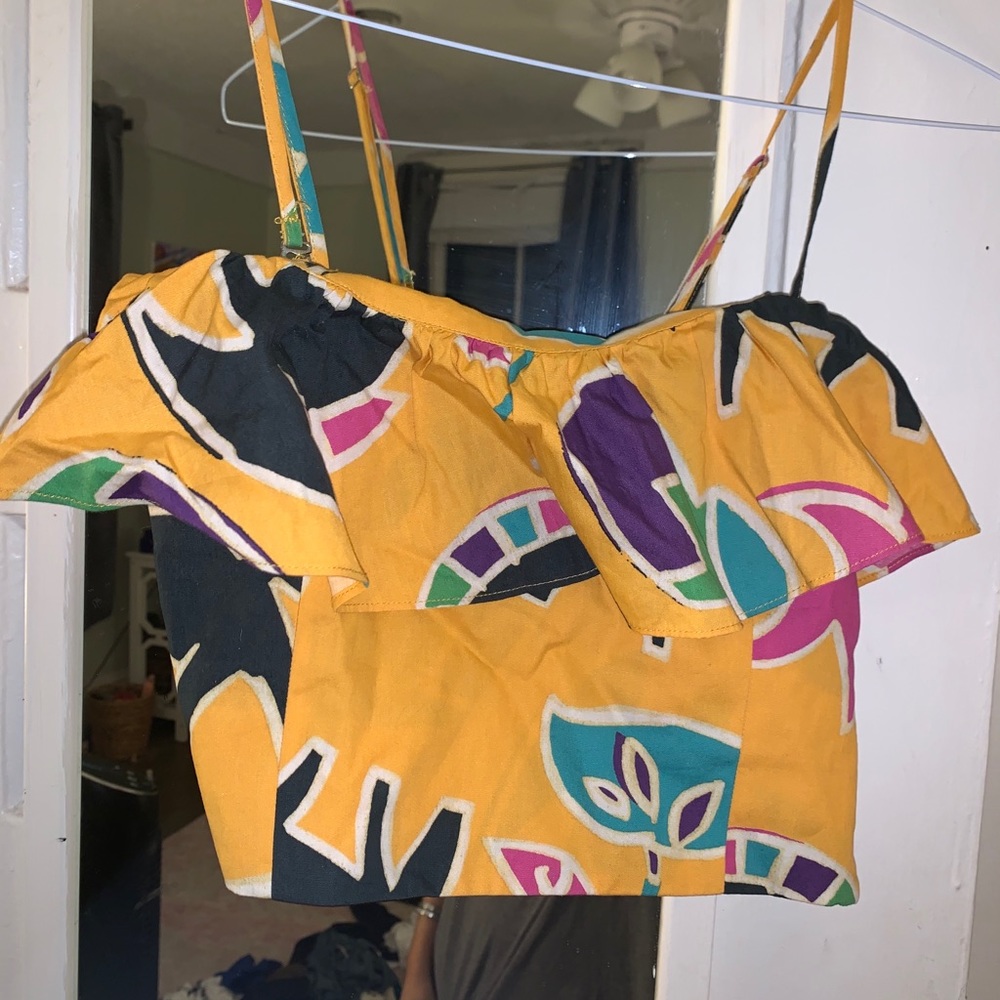 Zara multi color crop top